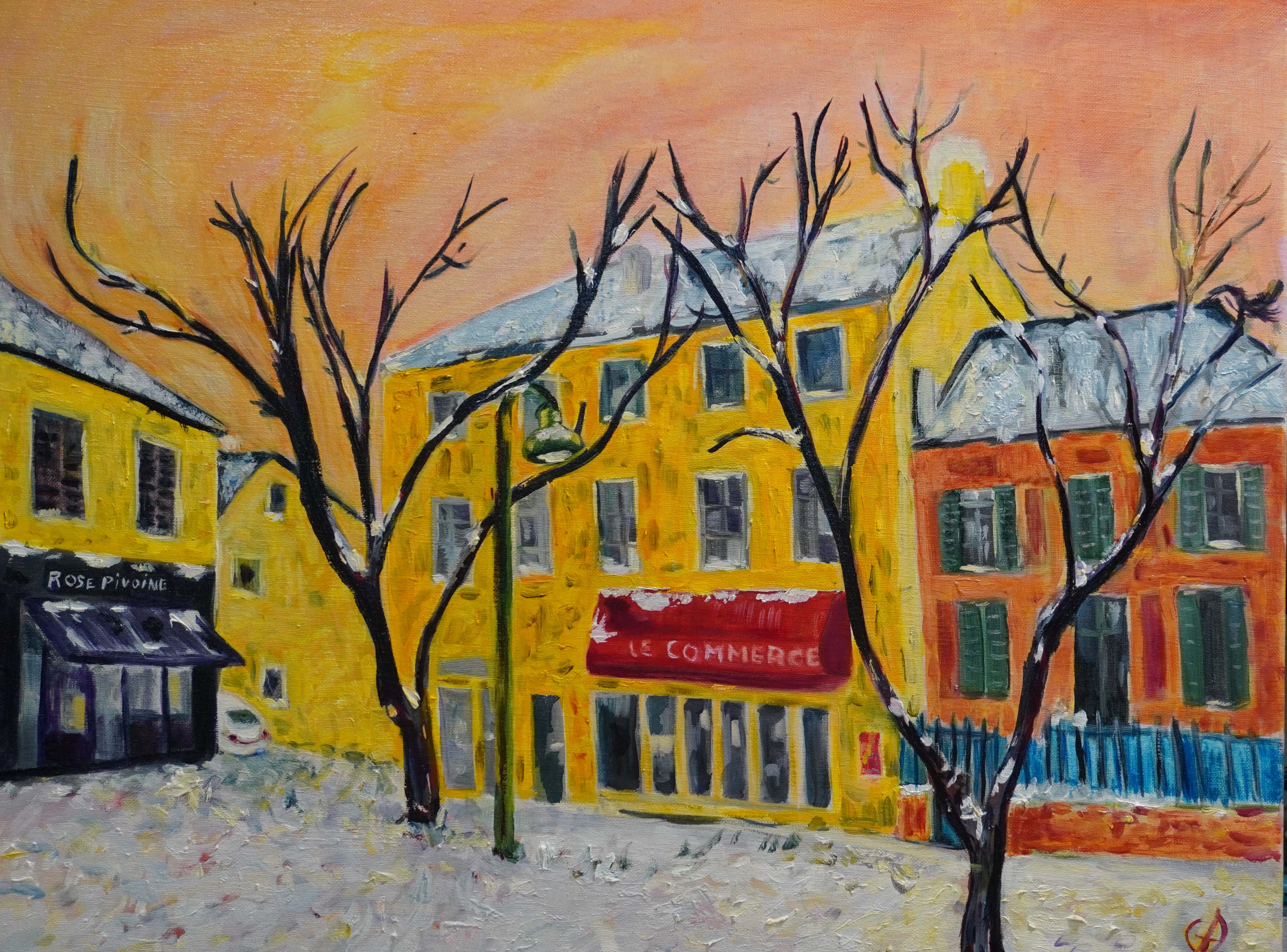 hiver maison martin M25 81X54 cm
